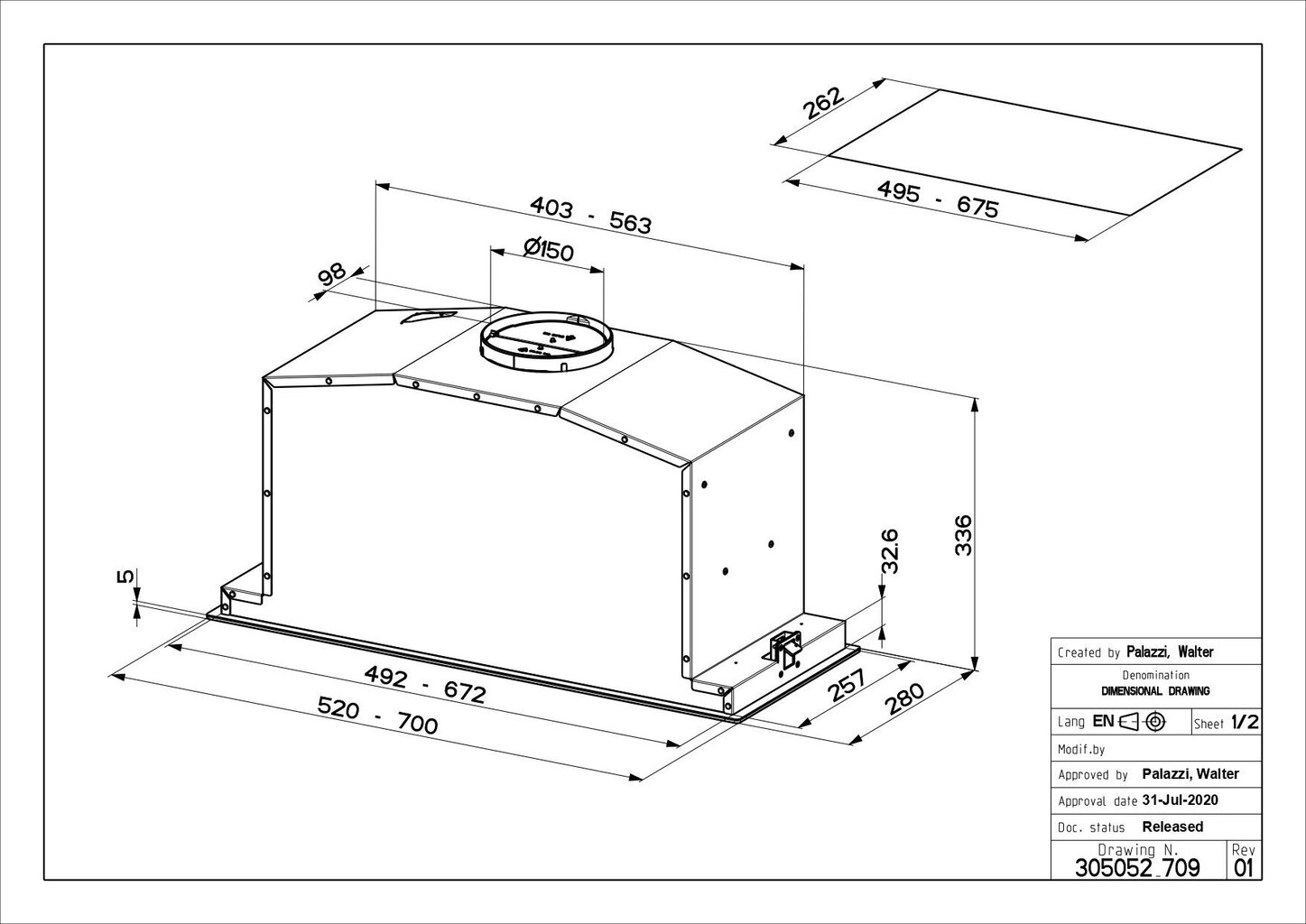 Faber BI-AIR A70 hinta ja tiedot | Liesituulettimet | hobbyhall.fi