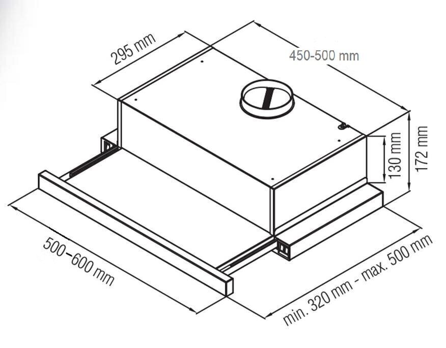 Starkke-Schlosser H3062W-60 hinta ja tiedot | Liesituulettimet | hobbyhall.fi