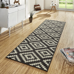 Hanse Home matto Basic Nordic Black, 80x350 cm hinta ja tiedot | Isot matot | hobbyhall.fi