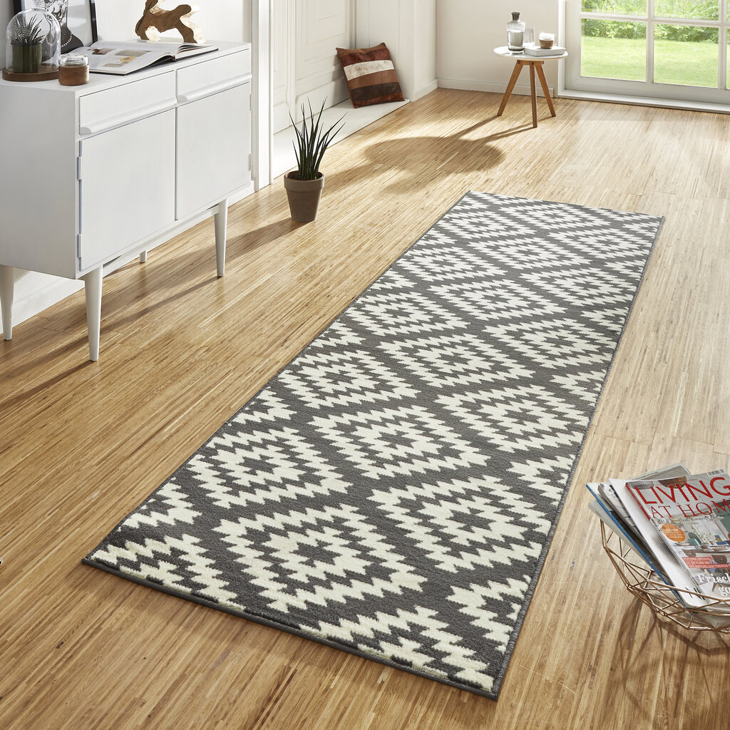 Matto Hanse Home Basic Nordic Grey, 80x450 cm hinta ja tiedot | Isot matot | hobbyhall.fi