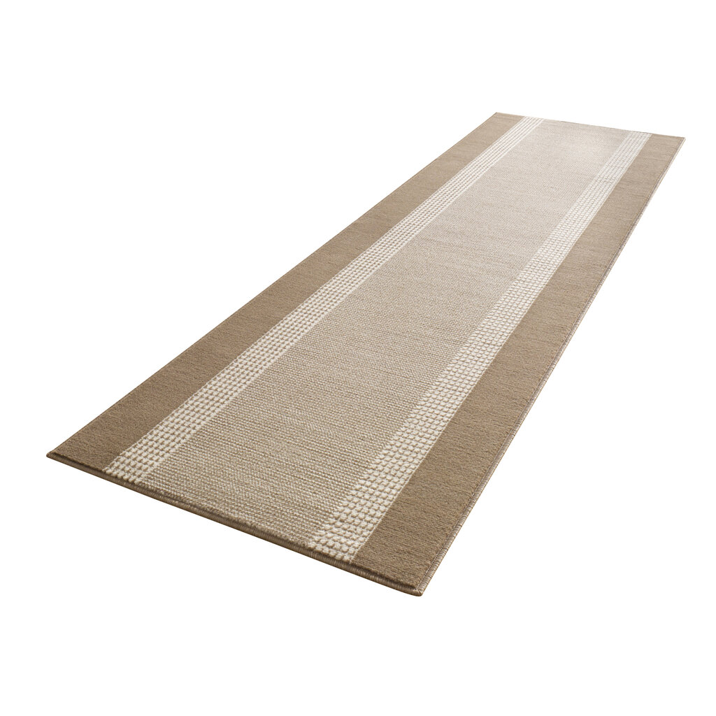 Matto Hanse Home Basic Band Beige Cream, 80x350 cm hinta ja tiedot | Isot matot | hobbyhall.fi