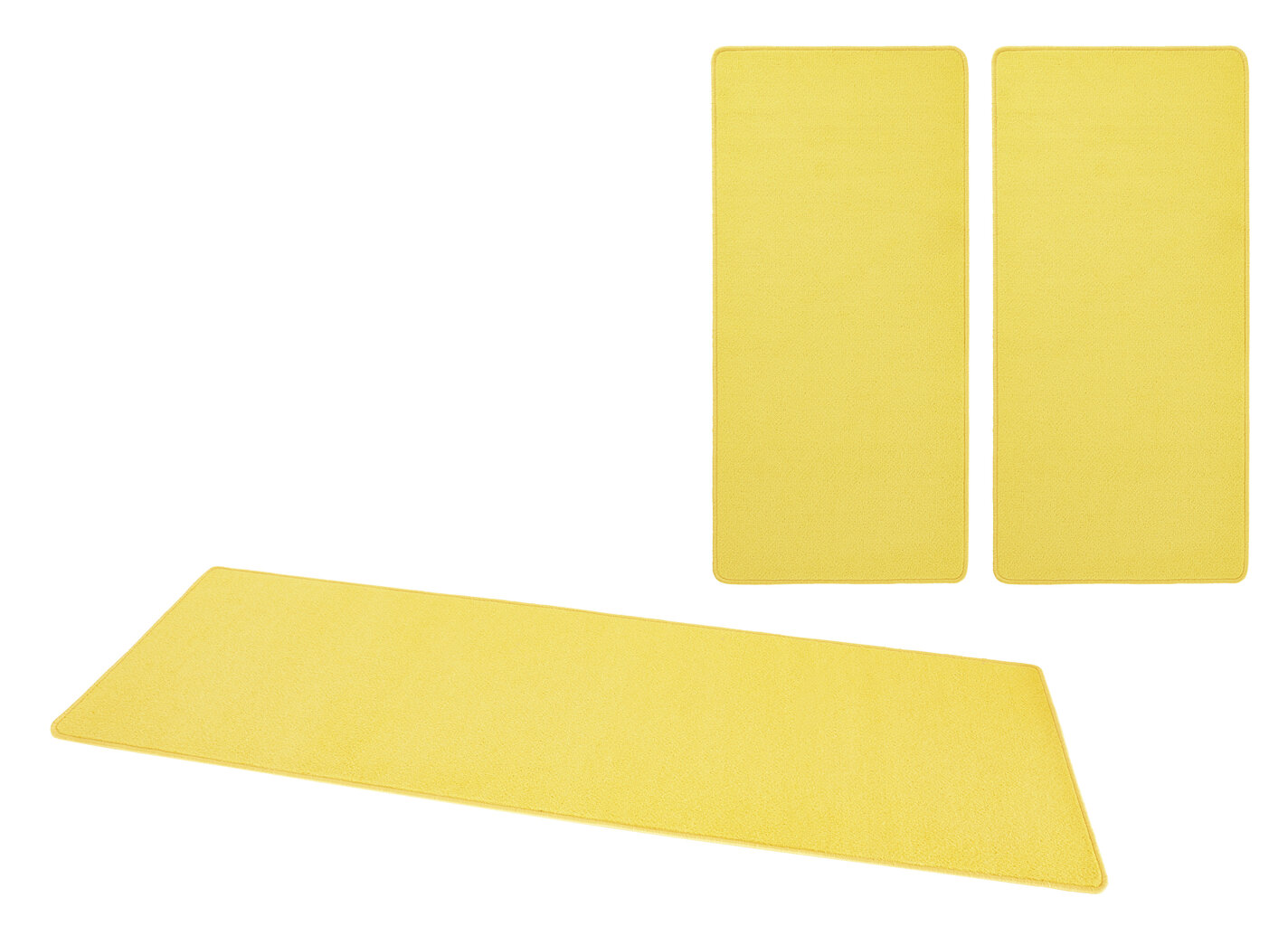 Mattosetti Hanse Home Fancy Yellow, 3-osainen hinta ja tiedot | Isot matot | hobbyhall.fi