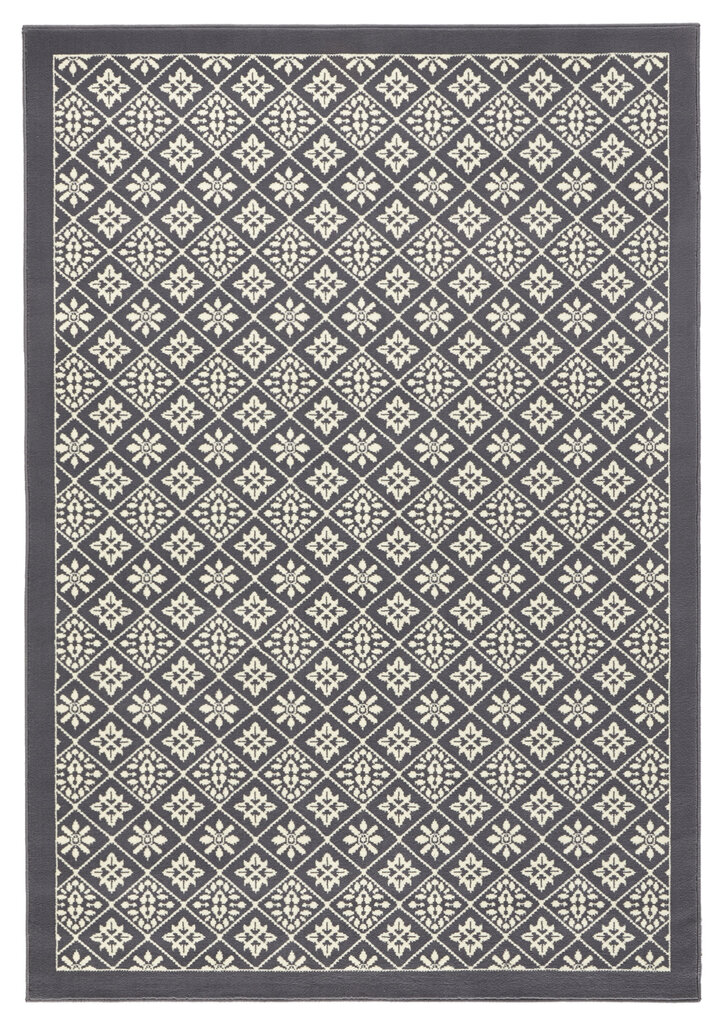 Matto Hanse Home Gloria Tile Grey Cream, 120x170 cm hinta ja tiedot | Isot matot | hobbyhall.fi