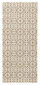 Matto Hanse Home Gloria Pattern Brown Cream, 80x200 cm hinta ja tiedot | Isot matot | hobbyhall.fi