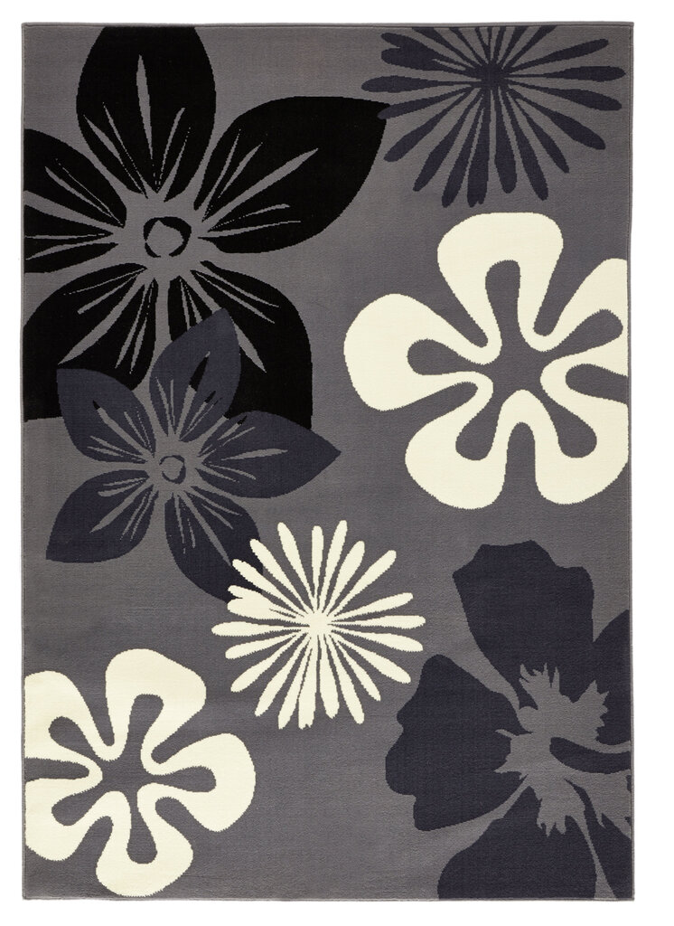 Matto Hanse Home Gloria Flora Grey, 80x150 cm hinta ja tiedot | Isot matot | hobbyhall.fi