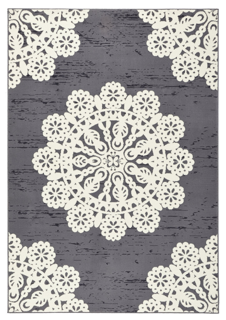 Matto Hanse Home Gloria Lace Grey Cream, 120x170 cm hinta ja tiedot | Isot matot | hobbyhall.fi