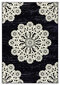 Matto Hanse Home Gloria Lace Black Cream, 200x290 cm hinta ja tiedot | Isot matot | hobbyhall.fi