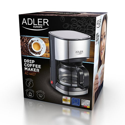 Adler AD 4407 hinta ja tiedot | Kahvinkeittimet ja kahvikoneet | hobbyhall.fi