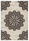 Matto Hanse Home Gloria Lace Dark Brown Cream, 200x290 cm hinta ja tiedot | Isot matot | hobbyhall.fi