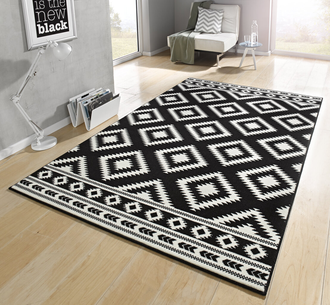 Matto Hanse Home Gloria Ethno Black Cream, 200x290 cm hinta ja tiedot | Isot matot | hobbyhall.fi