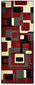 Matto Hanse Home Hamla Retro Red Grey Black, 120x170 cm hinta ja tiedot | Isot matot | hobbyhall.fi