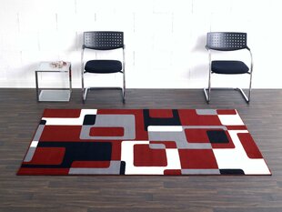 Matto Hanse Home Hamla Retro Red Grey Black, 200x290 cm hinta ja tiedot | Isot matot | hobbyhall.fi