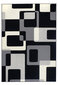 Matto Hanse Home Hamla Retro Black Cream, 120x170 cm hinta ja tiedot | Isot matot | hobbyhall.fi