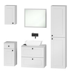 Seinälle asennettava kylpyhuonekaappi Senja W30 PL, valkoinen hinta ja tiedot | Kylpyhuonekaapit | hobbyhall.fi
