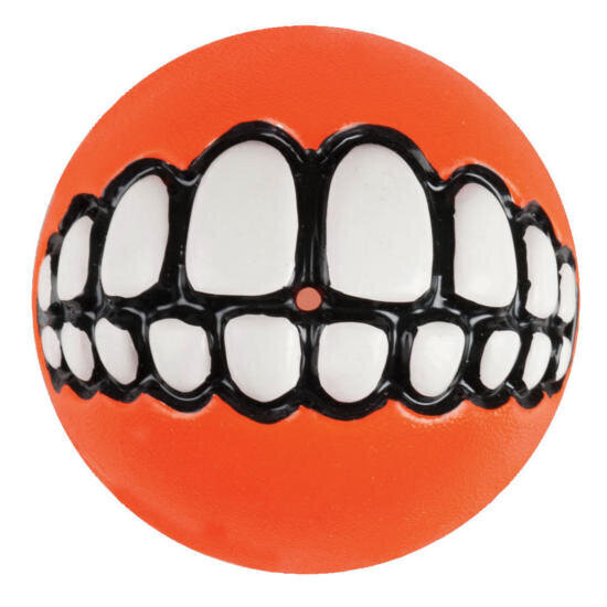 Rogz Grinz Oranssi pallo, 64mm hinta ja tiedot | Koiran lelut | hobbyhall.fi