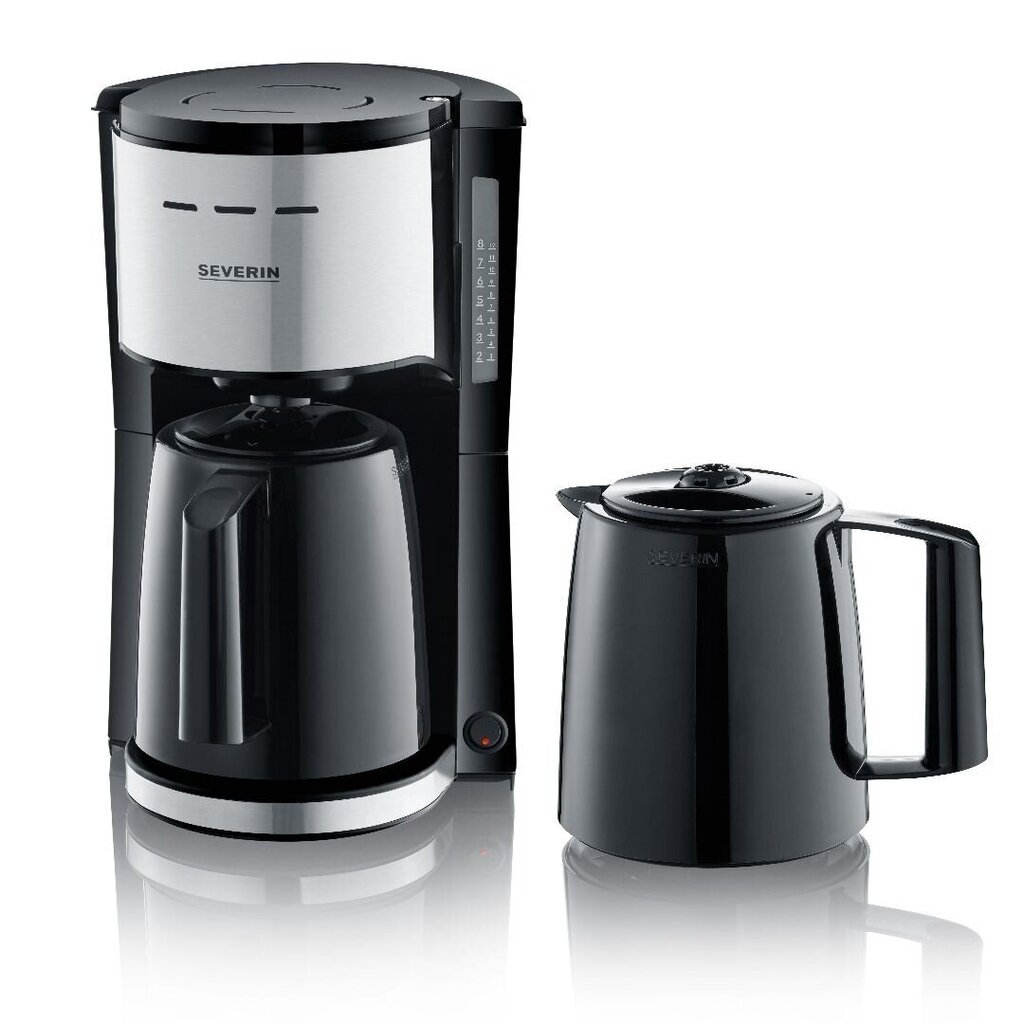 SEVERIN Coffee maker with two thermo jugs, 1000W hinta ja tiedot | Kahvinkeittimet ja kahvikoneet | hobbyhall.fi