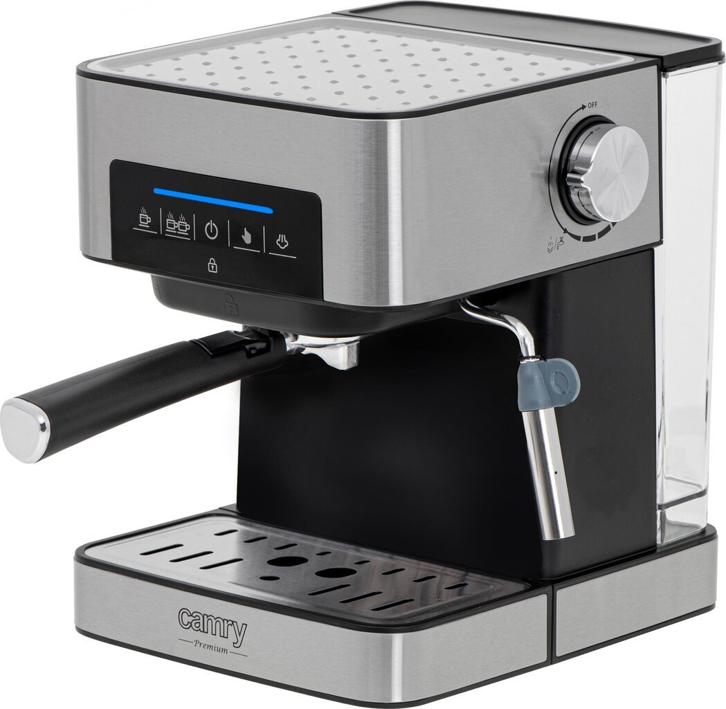 Espressokone Camry CR4410, musta/ ruostumaton teräs hinta ja tiedot | Kahvinkeittimet ja kahvikoneet | hobbyhall.fi