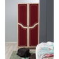 Vaatekaappi Kalune Design Vaatekaappi 869 (IV), 90 cm, tammi/punainen hinta ja tiedot | Kaapit | hobbyhall.fi