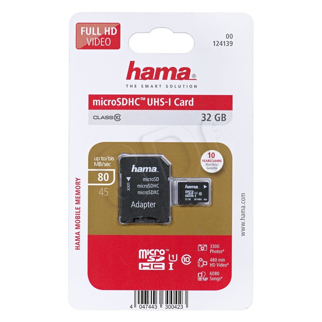 -Hama 001241390000 hinta ja tiedot | Puhelimen muistikortit | hobbyhall.fi