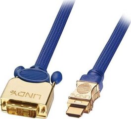 Lindy, HDMI - DVI-D, 0,5 metrinen kaapeli hinta ja tiedot | Lindy Kodinkoneet ja kodinelektroniikka | hobbyhall.fi