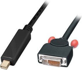Lindy DisplayPort Mini -kaapeli, DVI-D, 3 metriä hinta ja tiedot | Kaapelit ja adapterit | hobbyhall.fi