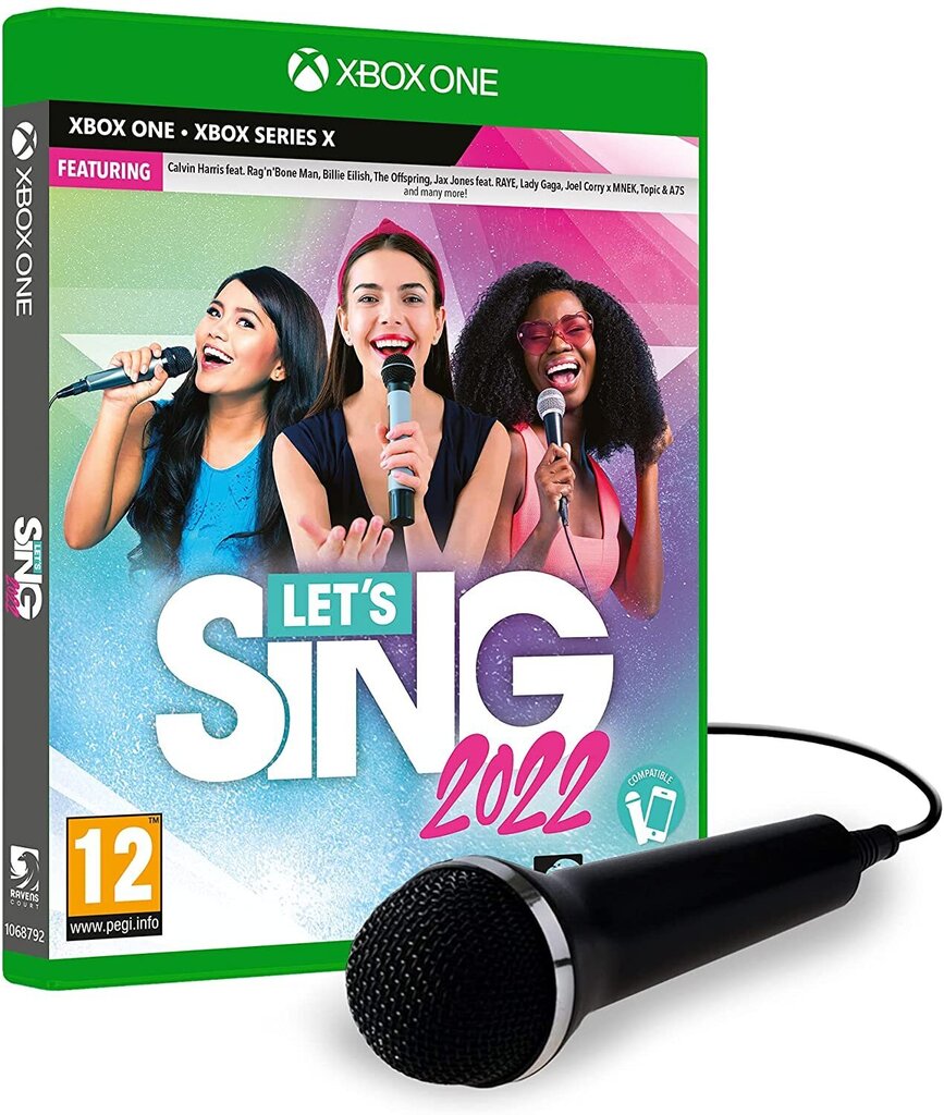 Xbox One Let's Sing 2022 incl. Single Microphone hinta ja tiedot | Tietokone- ja konsolipelit | hobbyhall.fi