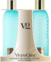 Vivian Gray Gemstone Jasmine & Patchouli- vartalovoidesetti. 2 x 300 ml. hinta ja tiedot | Suihkusaippuat ja suihkugeelit | hobbyhall.fi