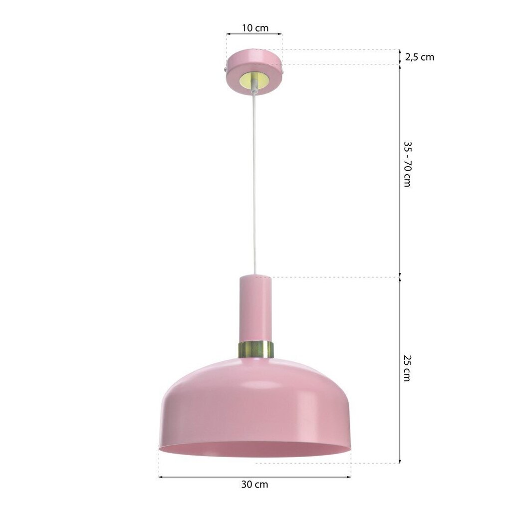 Eko-Light Malmo Pink riippuvalaisin hinta ja tiedot | Riippuvalaisimet | hobbyhall.fi