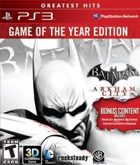 PS3 Batman: Arkham City GOTY Edition US Version hinta ja tiedot | Tietokone- ja konsolipelit | hobbyhall.fi