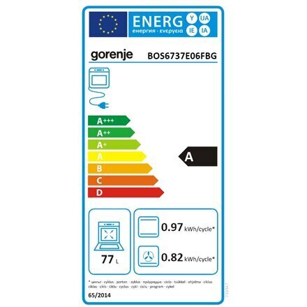 Gorenje BOS6737E06FBG hinta ja tiedot | Erillisuunit | hobbyhall.fi