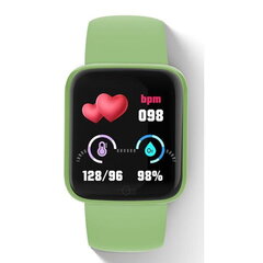 iWear M7 Smart & Fit Watch with Full Touch 1.3'' IPS Media control / HR / Blood pressure / Social Green hinta ja tiedot | iWear Puhelimet, älylaitteet ja kamerat | hobbyhall.fi