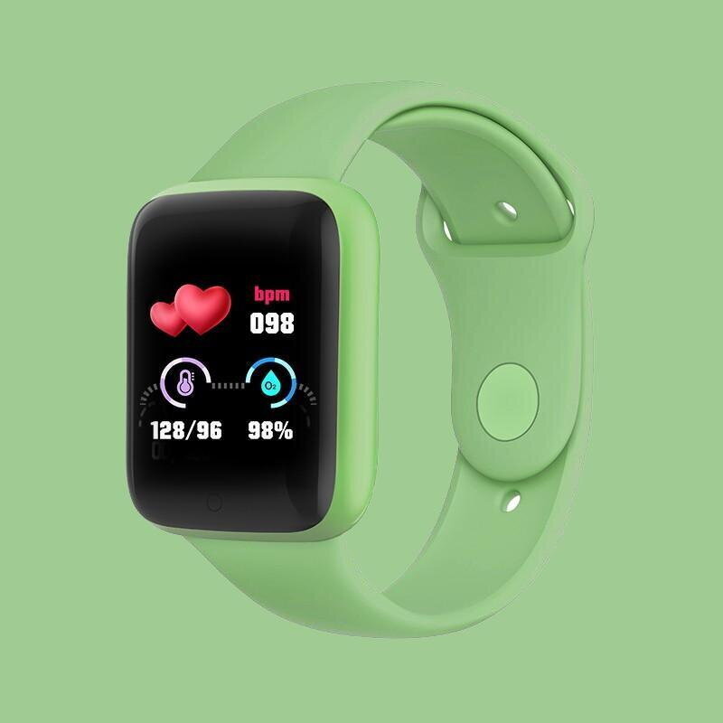 iWear M7 Smart & Fit Watch with Full Touch 1.3'' IPS Media control / HR / Blood pressure / Social Green hinta ja tiedot | Älykellot | hobbyhall.fi