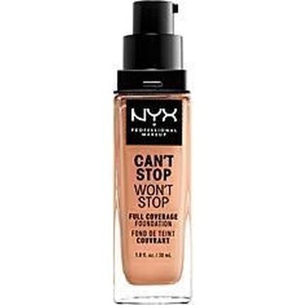 Can't Stop Won't Stop NYX (30 ml) vedenpitävä meikkivoide Väri: medium buff hinta ja tiedot | Meikkivoiteet ja puuterit | hobbyhall.fi