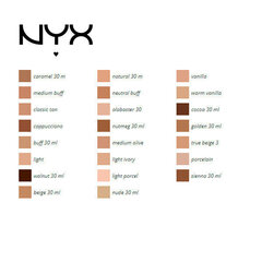 Can't Stop Won't Stop NYX (30 ml) nestemäinen meikkivoide Väri: neutral buff hinta ja tiedot | Meikkivoiteet ja puuterit | hobbyhall.fi