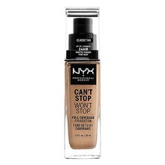 Can't Stop Won't Stop NYX (30 ml): nestemäinen meikkivoide Väri - klassisen ruskettunut hinta ja tiedot | NYX Hajuvedet ja kosmetiikka | hobbyhall.fi