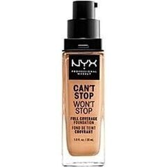 Can't Stop Won't Stop NYX (30 ml) vedenpitävä meikkivoide Väri: beige 30 ml hinta ja tiedot | NYX Meikit | hobbyhall.fi