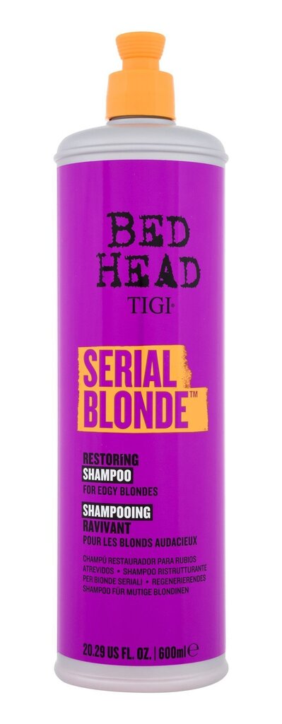 Tigi Bed Head Serial Blonde, vaaleille hiuksille suunniteltu shampoo, 600 ml. hinta ja tiedot | Shampoot | hobbyhall.fi