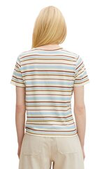 Tom Tailor naisten T-paita, beige-raidallinen hinta ja tiedot | Naisten T-paidat | hobbyhall.fi