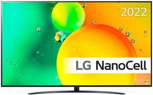 LG 43" 4K Ultra HD NanoCell Smart televisio 43NANO763QA hinta ja tiedot | LG Televisiot ja lisätarvikkeet | hobbyhall.fi