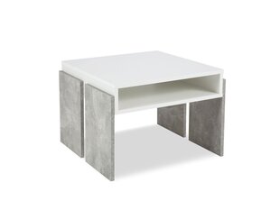 BSL Concept Zoie Sohvapöytä, 60x60x45 cm, valkoinen hinta ja tiedot | BSL Concept Huonekalut ja sisustus | hobbyhall.fi