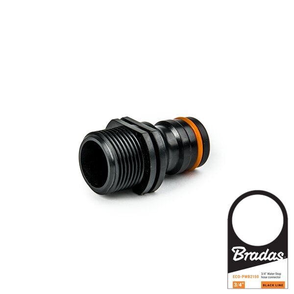 Sovitin ulkokierteellä 3/4 "Bradas Black Line POWER JET hinta ja tiedot | Puutarhaletkut, kastelukannut ja muut kastelutarvikkeet | hobbyhall.fi