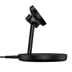 Baseus Swan stand 3in1 magnetic charger with USB Type C cable 1m black (WXTE000101) hinta ja tiedot | Puhelimen laturit | hobbyhall.fi