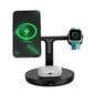 Baseus Swan stand 3in1 magnetic charger with USB Type C cable 1m black (WXTE000101) hinta ja tiedot | Puhelimen laturit | hobbyhall.fi