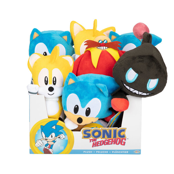 Sonic-pehmolelu. Koko: 22 cm.