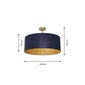 Milagro Ben Navy Blue/Gold kattovalaisin hinta ja tiedot | Kattovalaisimet | hobbyhall.fi