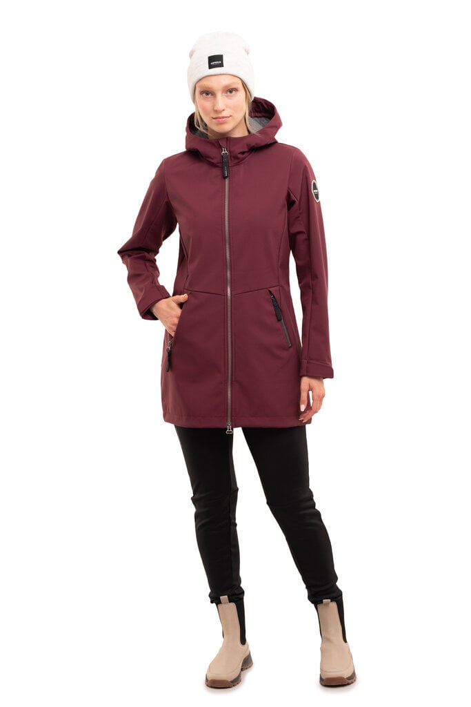 Icepeak naisten pitkä softshell-takki ALAMOSA, luumunvioletti hinta ja tiedot | Naisten ulkoilutakit | hobbyhall.fi