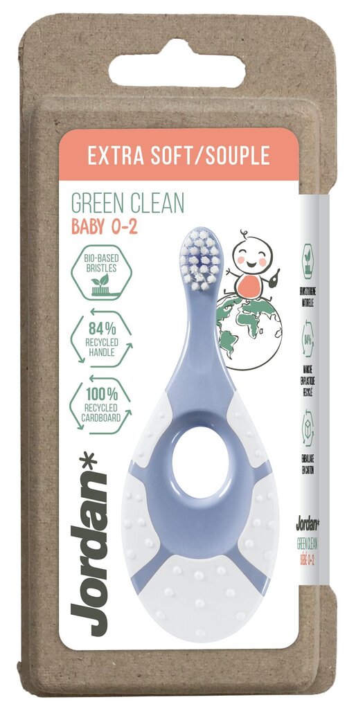 Jordan Green Clean vauvan hammasharja Step 0-2 vuotta, erittäin pehmeä hinta ja tiedot | Suuhygienia | hobbyhall.fi