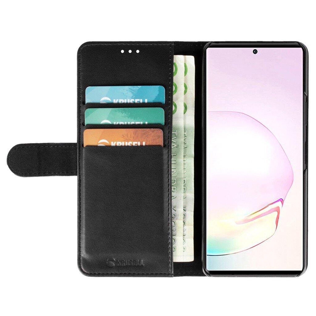 Krusell Phone Wallet Samsung Galaxy A73 5G:lle, musta hinta ja tiedot | Puhelimen kuoret ja kotelot | hobbyhall.fi