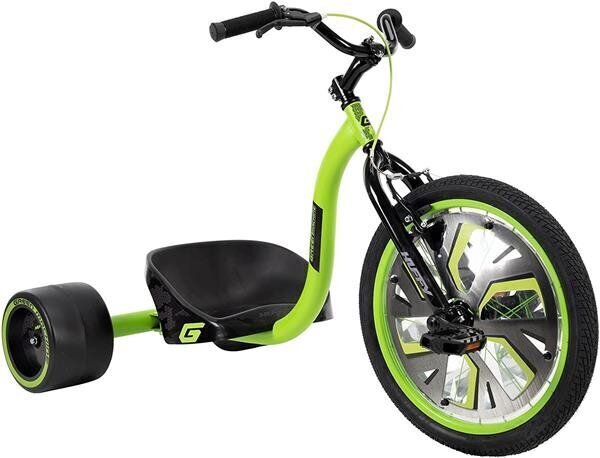 Huffy Green Machine Slider kolmipyöräinen pyörä, vihreä/musta. hinta ja tiedot | Kolmipyörät | hobbyhall.fi