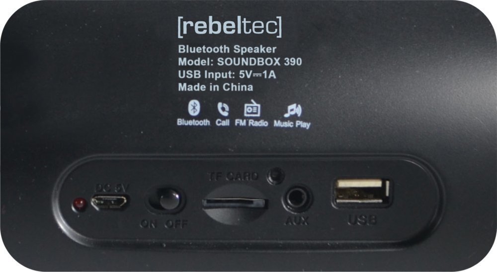 Rebeltec SoundBox 390, musta hinta ja tiedot | Kaiuttimet | hobbyhall.fi